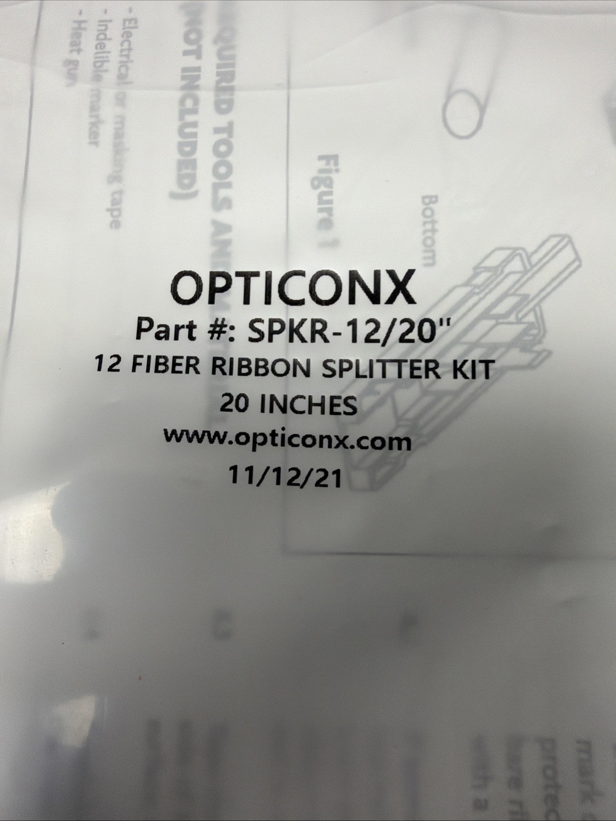 Opticonx Fiber Optic Installation Lot – UBK-96 Breakout Kit Splitters Tubbing Ca