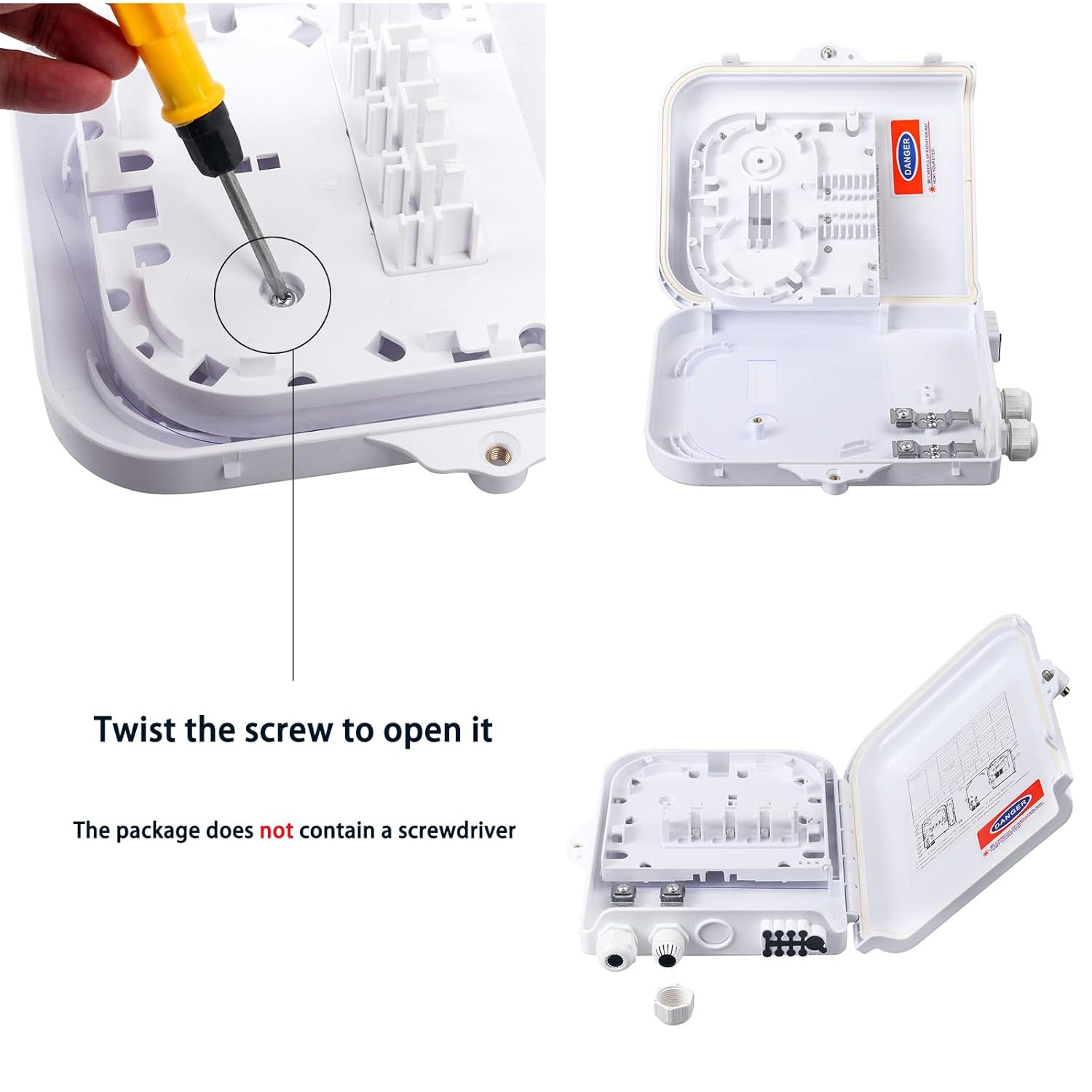 8 Core Fiber Optical Terminal Box Fiber Optic Distribution Enclosure FTTH Fiber