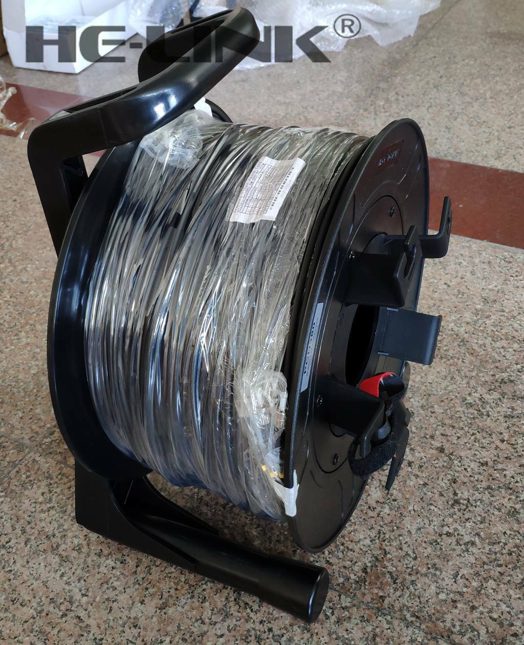 300M ST-ST Outdoor Armored Singlemode 6 Strands with Fiber Tactical Cable Reel