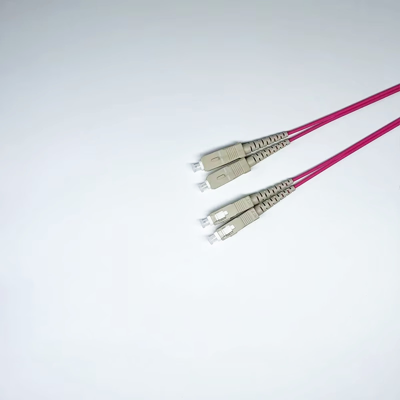 1m FC/SC/LC/ST UPC Duplex OM4 Multimode Fiber Optic Patch Cord 3.0mm 50/125 Cabl