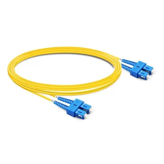 2PCS Duplex OS2 Single Mode SC UPC to SC UPC LSZH 2.0mm Fiber Optic Cable
