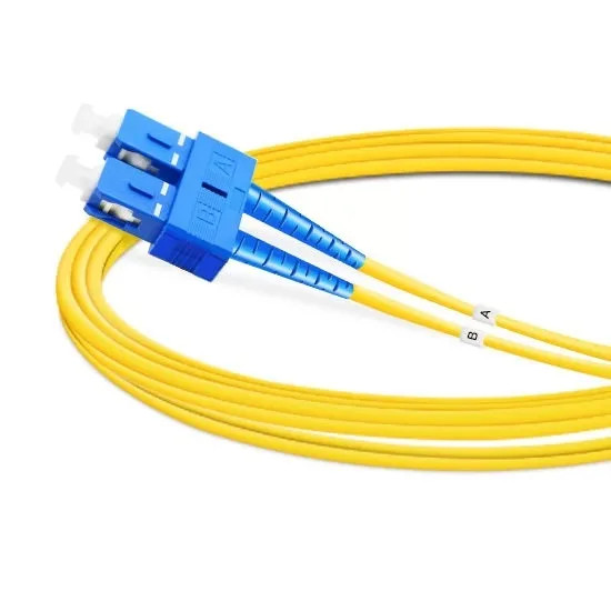 2PCS Duplex OS2 Single Mode SC UPC to SC UPC LSZH 2.0mm Fiber Optic Cable