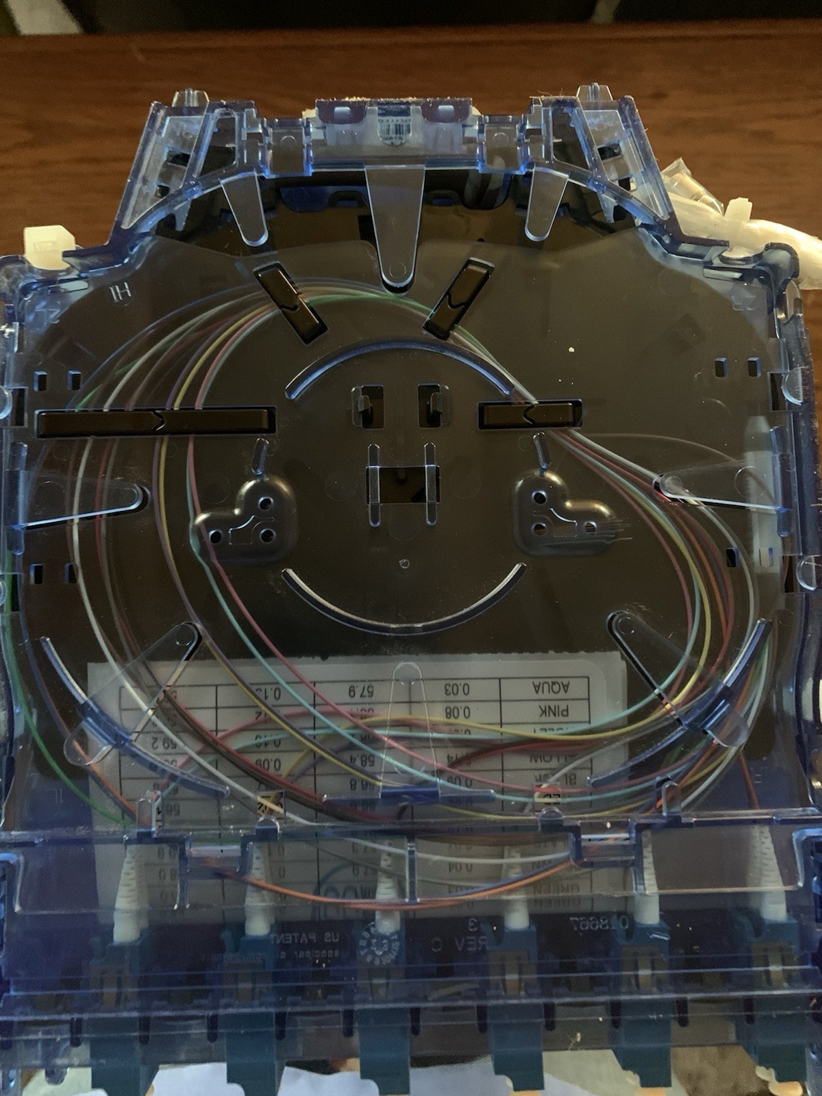Clearfield EPZ-012-C2F-SUB Single-Mode LC-LC 12 ft Fiber Optic Cassette.