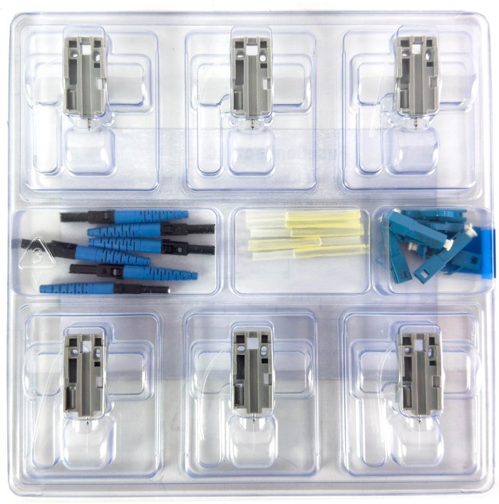 AFL FUSEConnect LC/UPC SM Connector – 2mm Blue (6 pack)