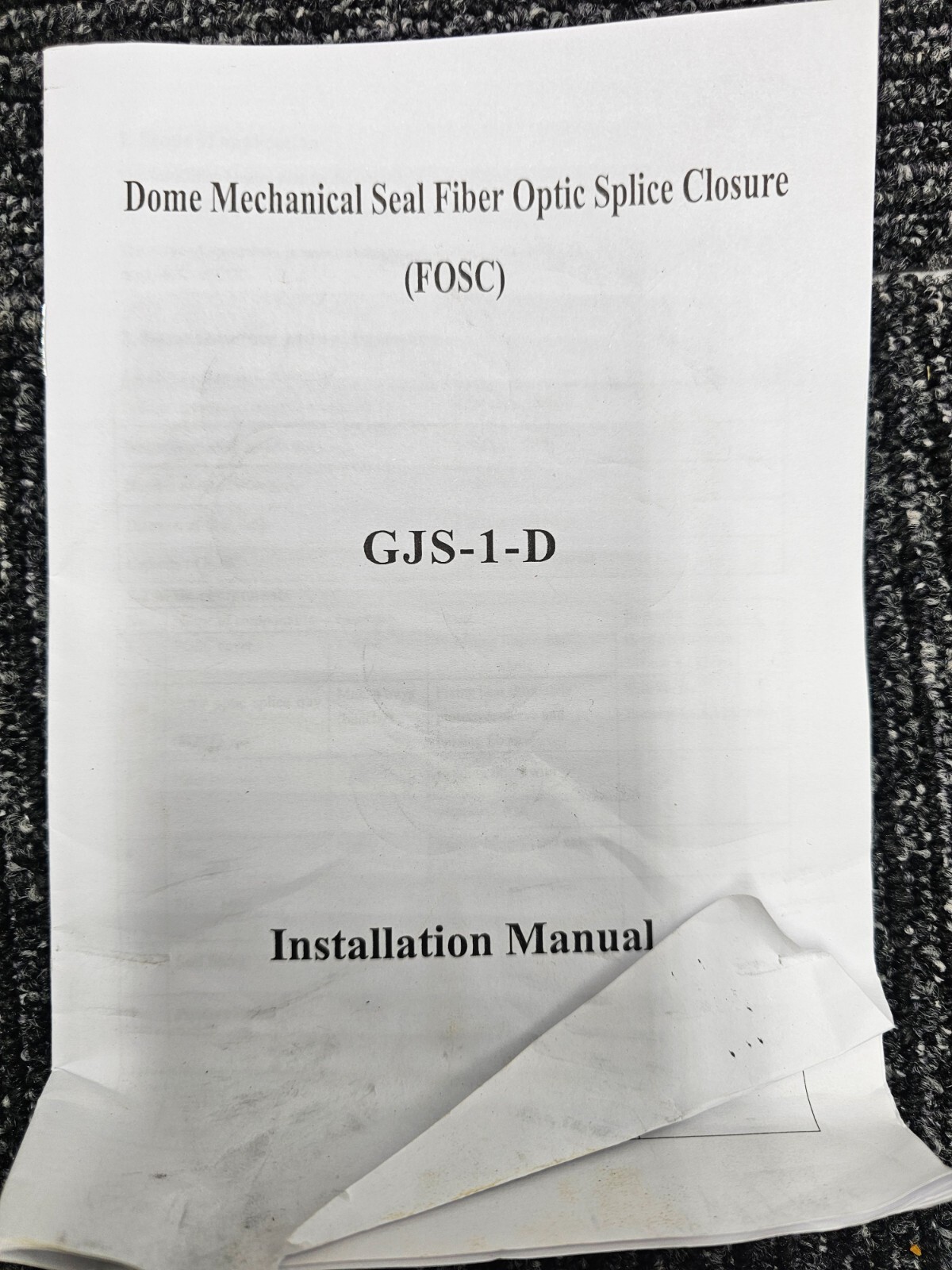 Dome Mechanical GJS-1-D Seal Fiber Optic Splice Closure Grounding Vertical