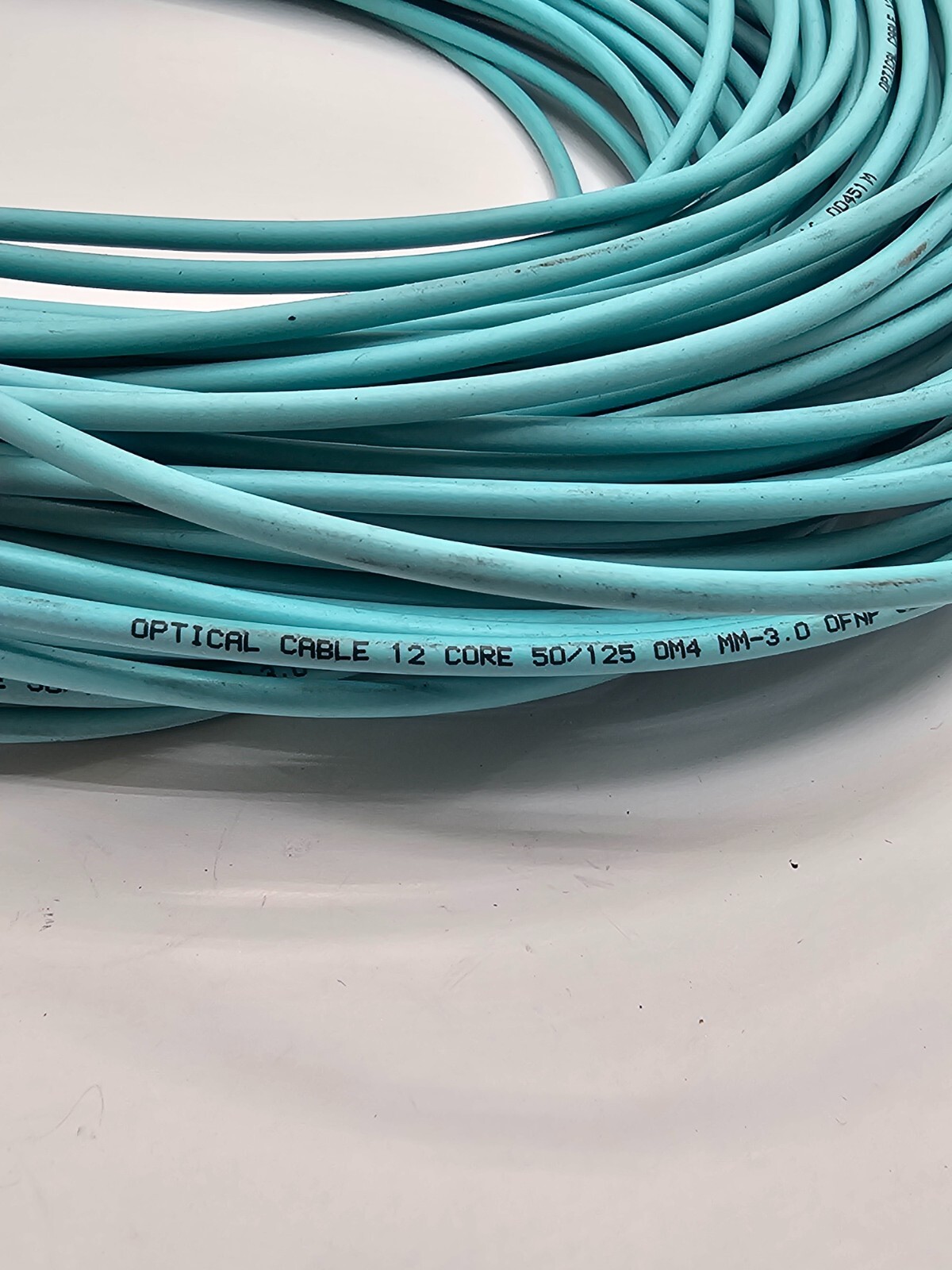 Optical Cable 12 Core 50/125 Aqua 50FT OM4 MM-3.0 0FNP 6221216 00461M