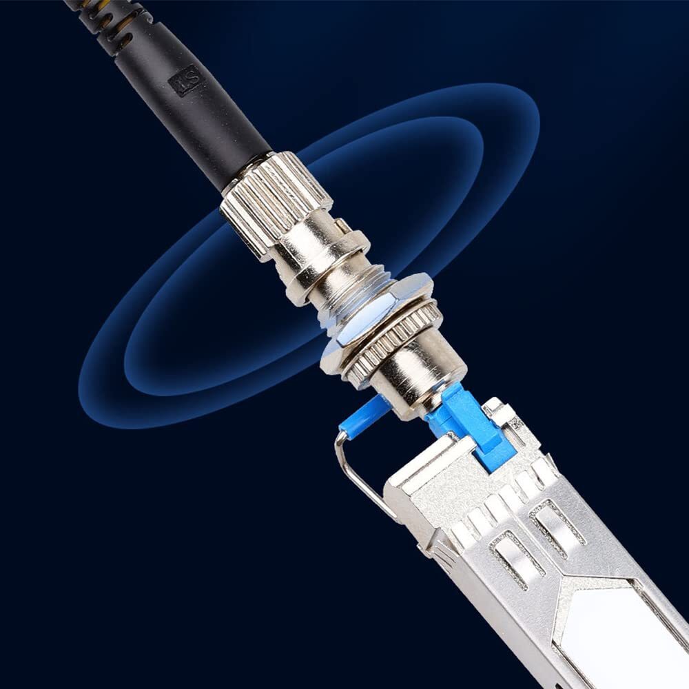 3 Pack SingleMode LC/UPC Male to ST/UPC Female Fiber Optic Adapter Connector …