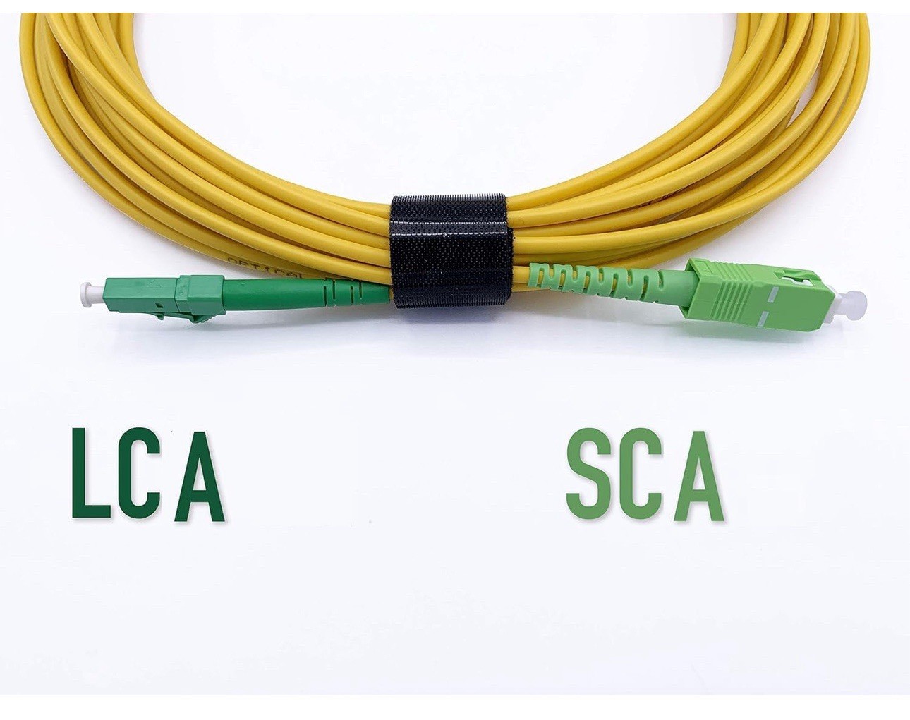 50m SC/APC to LC/APC Single-Mode Simplex Fiber Optic Cable 9/125 μm LSZH