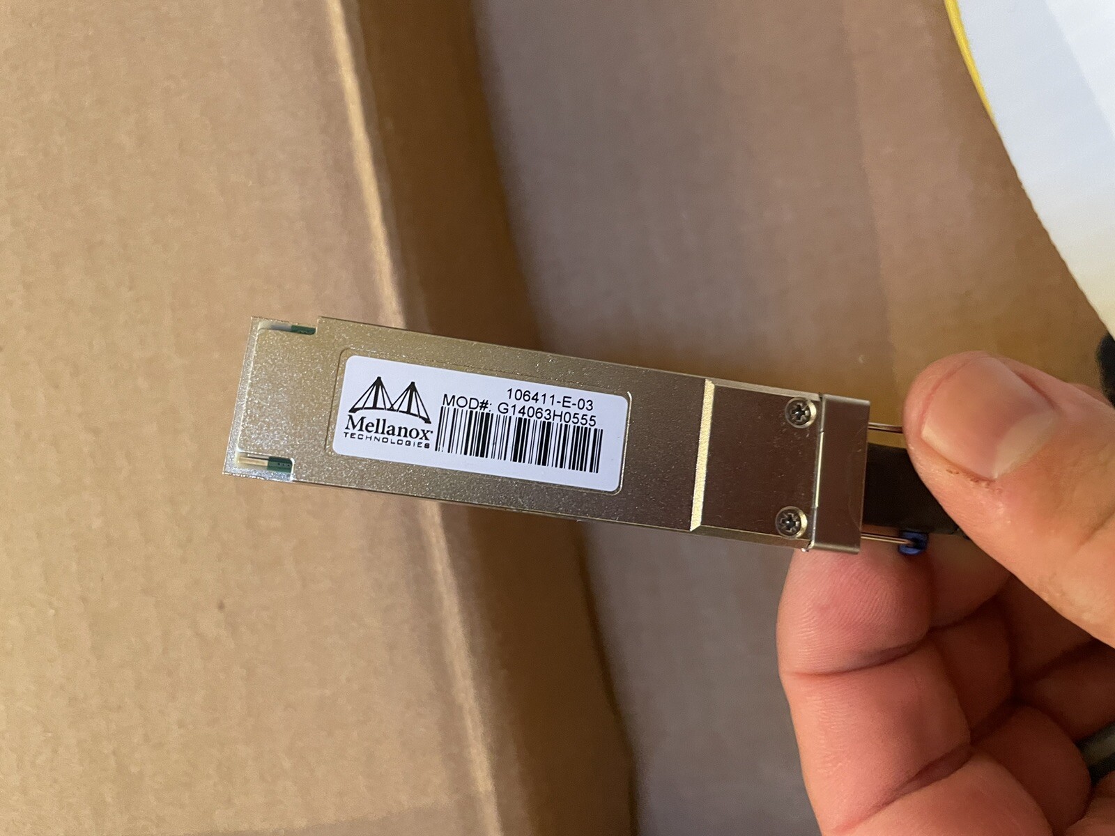 Mellanox MC2207312-100 56GB/s 100m Fiber Optic Network Cable – New in Box
