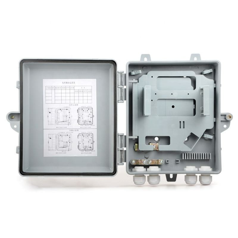 Outdoor SC FTTH 16 Core Cassette Fiber Optic Splitter Distribution Terminal Box