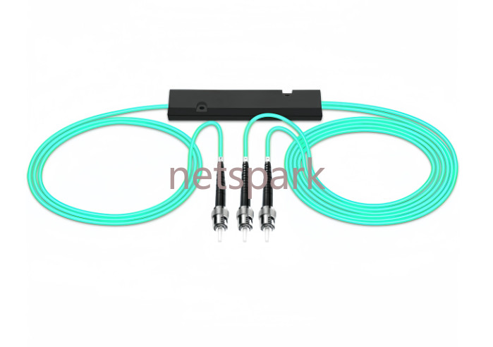 10Ge MM OM3 1:2 Fiber Splitter 50:50 50/125,LC/SC/FC/ST/UPCfor Data Link&Network