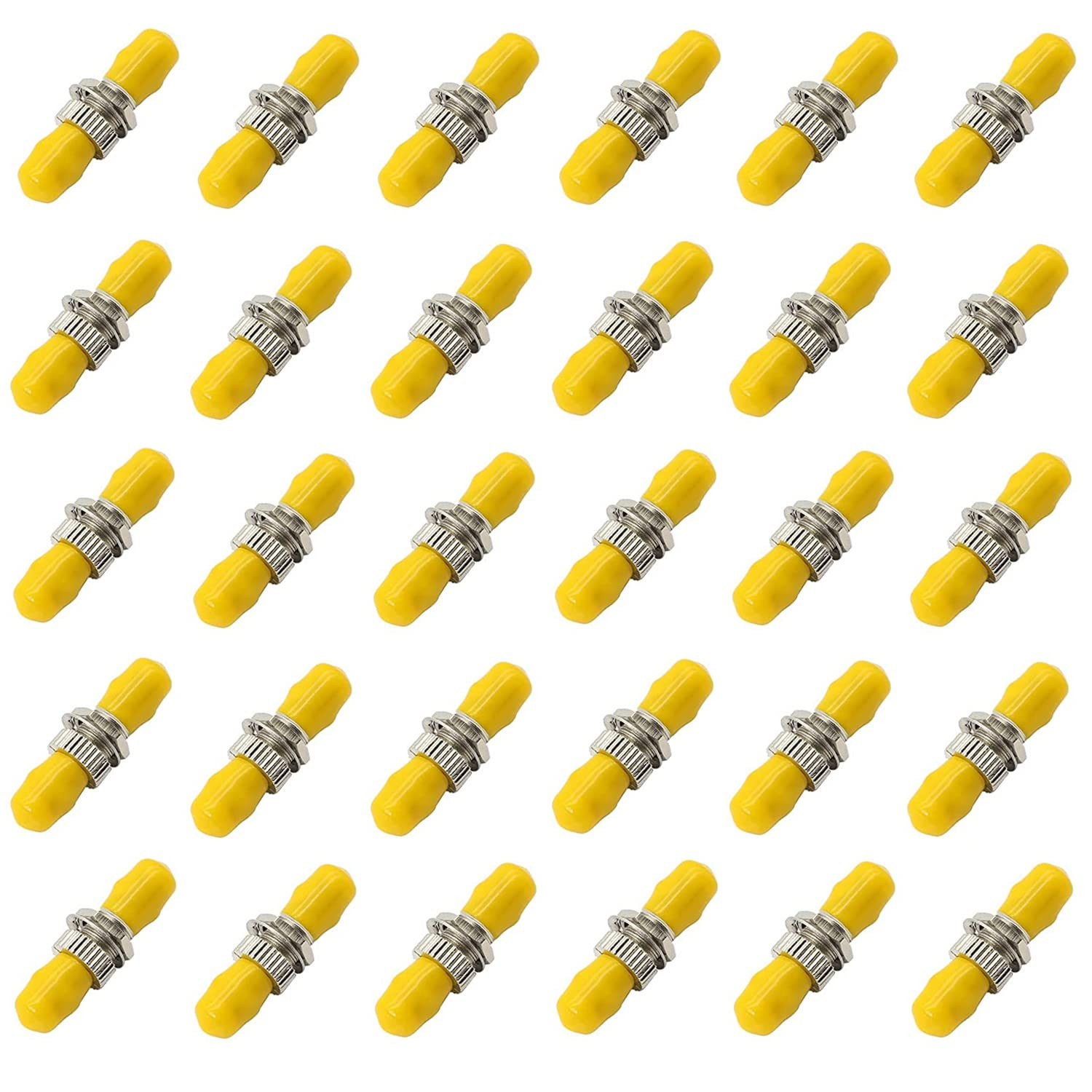 30 Pack ST Fiber Optical Coupler ST to ST Cable Barrel Connector Bulkhead Fiber