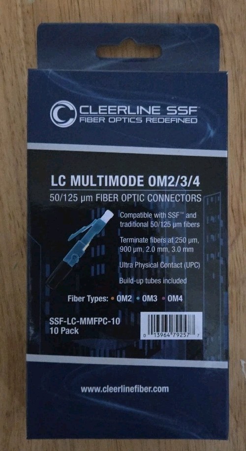 CleerLine SSF-LC-MMFPC-10 (10 pack) OM2/3/4 50/125 Fibre Optic