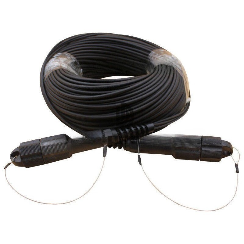 150M LC-LC UPC MM TPU Field Armored Fiber Cable 4 Strand Fiber Optic Patch Cord