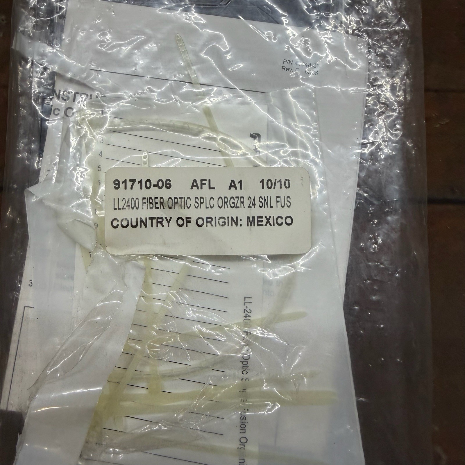 Lot of 8 AFL LL-2400 91710-06 Fiber Optic Splice Trays 24 Single Fusion NOS