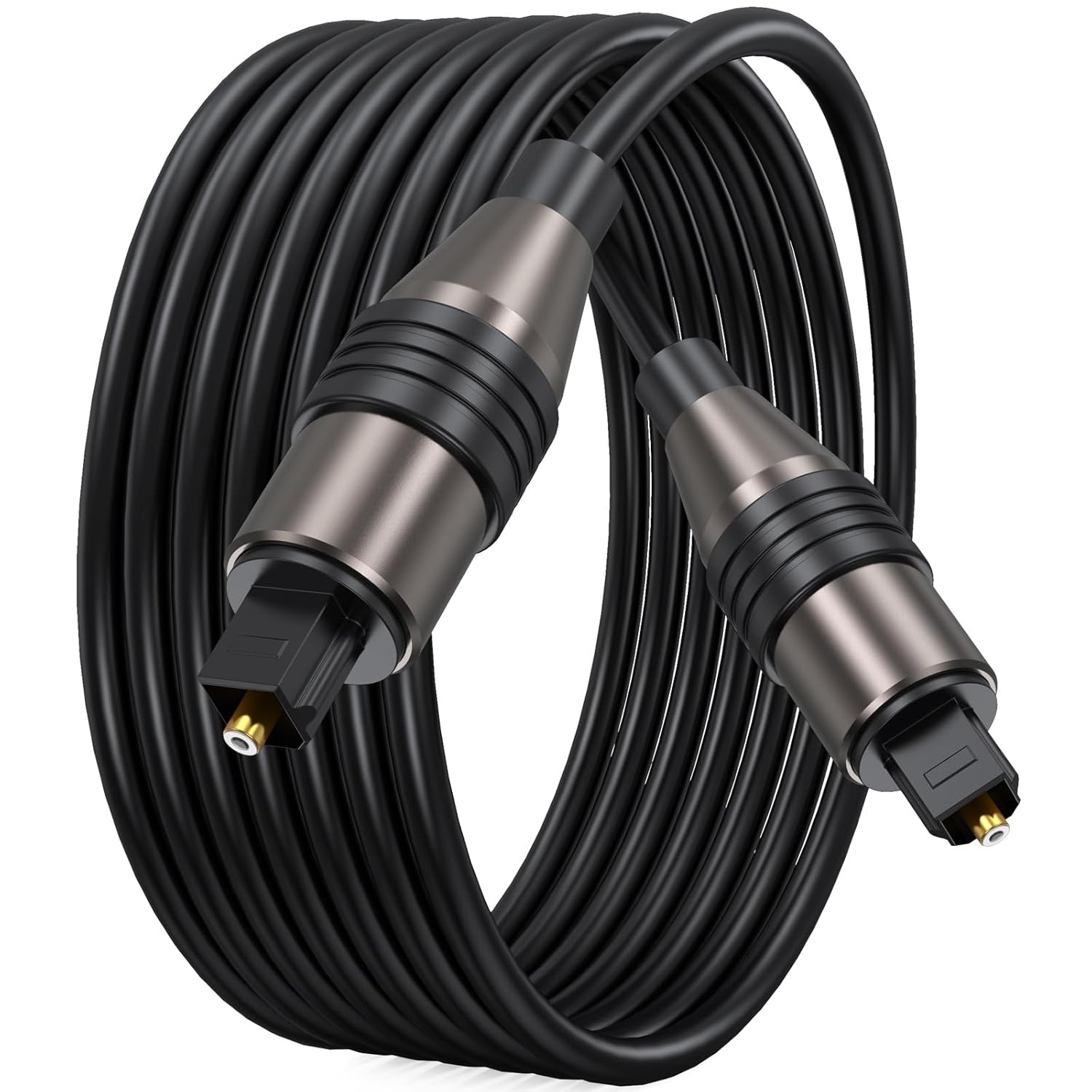 10ft Optical Audio Cable – Toslink SPDIF Fiber Optic Cord for TV & Soundbar