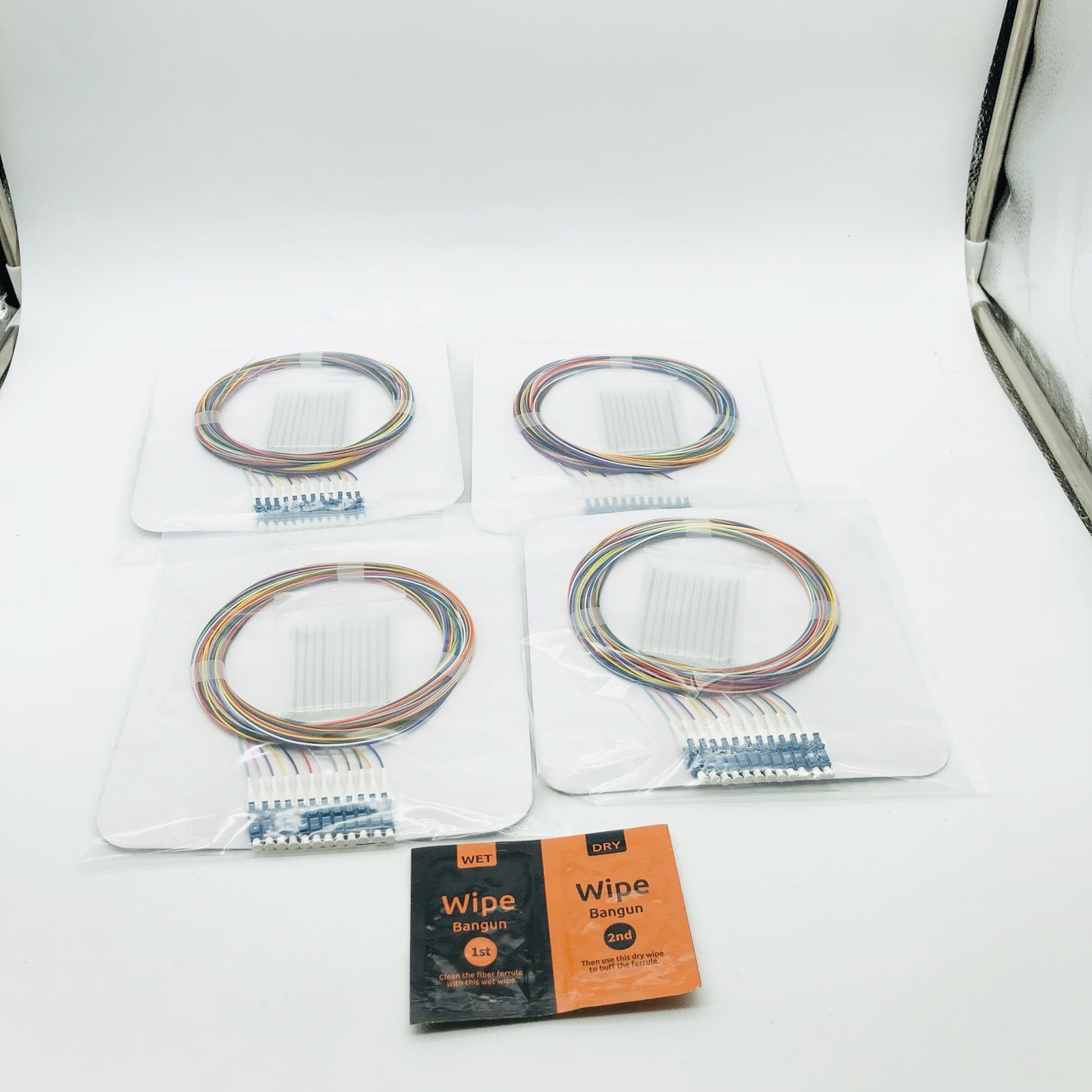Bangun (4Pack) 12 Strand Singlemode 9/125 LC-UPC Fiber Pigtail
