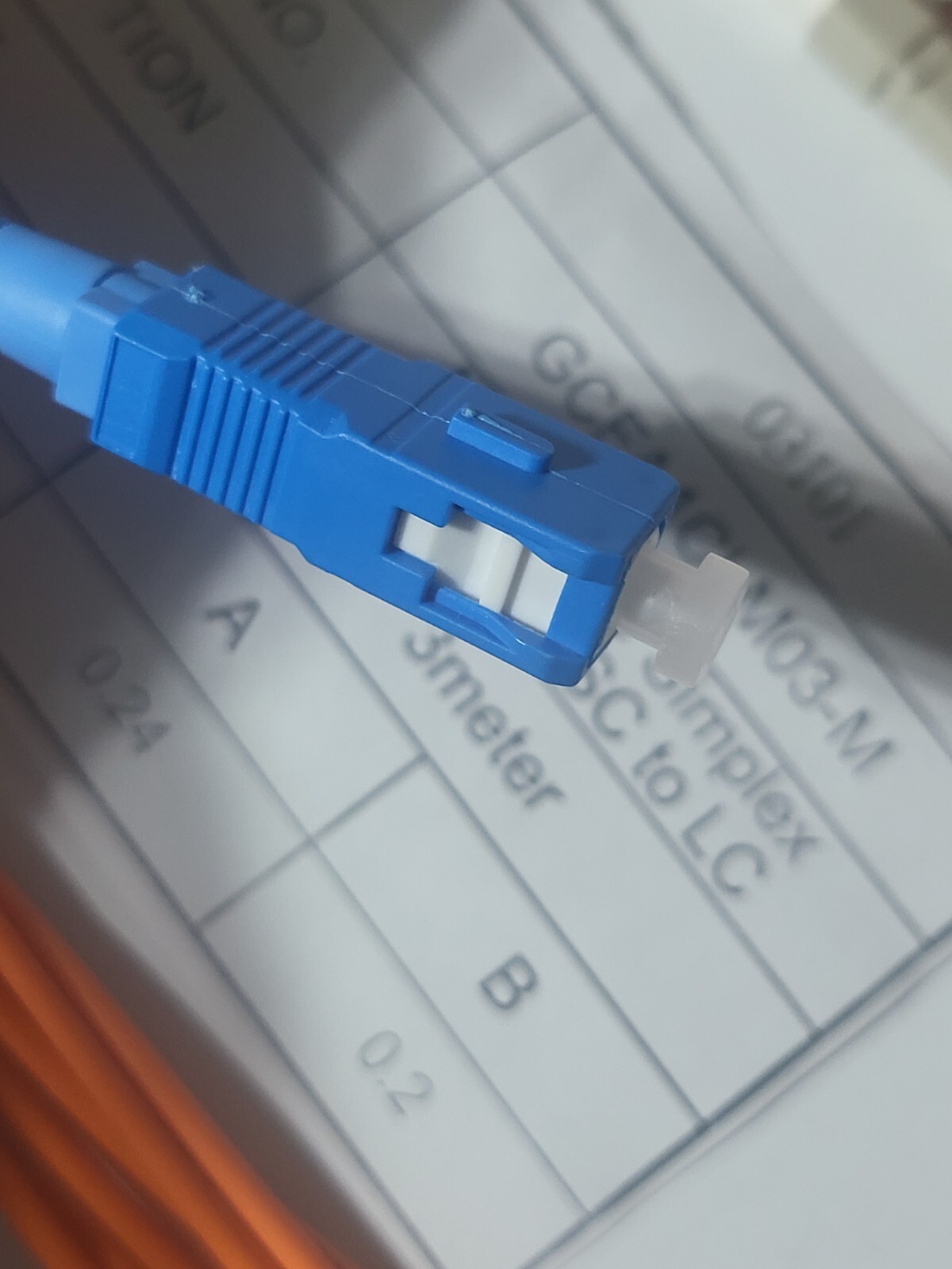 3M SC To LC MultiMode Simplex Fiber Optic Optical Patch Cable Cord
