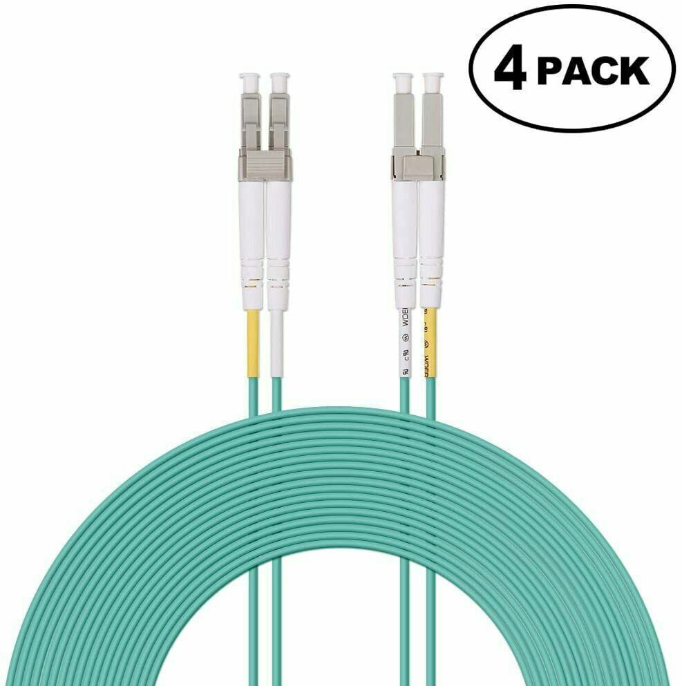 10G OM3 LC to LC Fiber Optic Patch Cord Cable Duplex Multimode 50/125 LSZH 1~10M