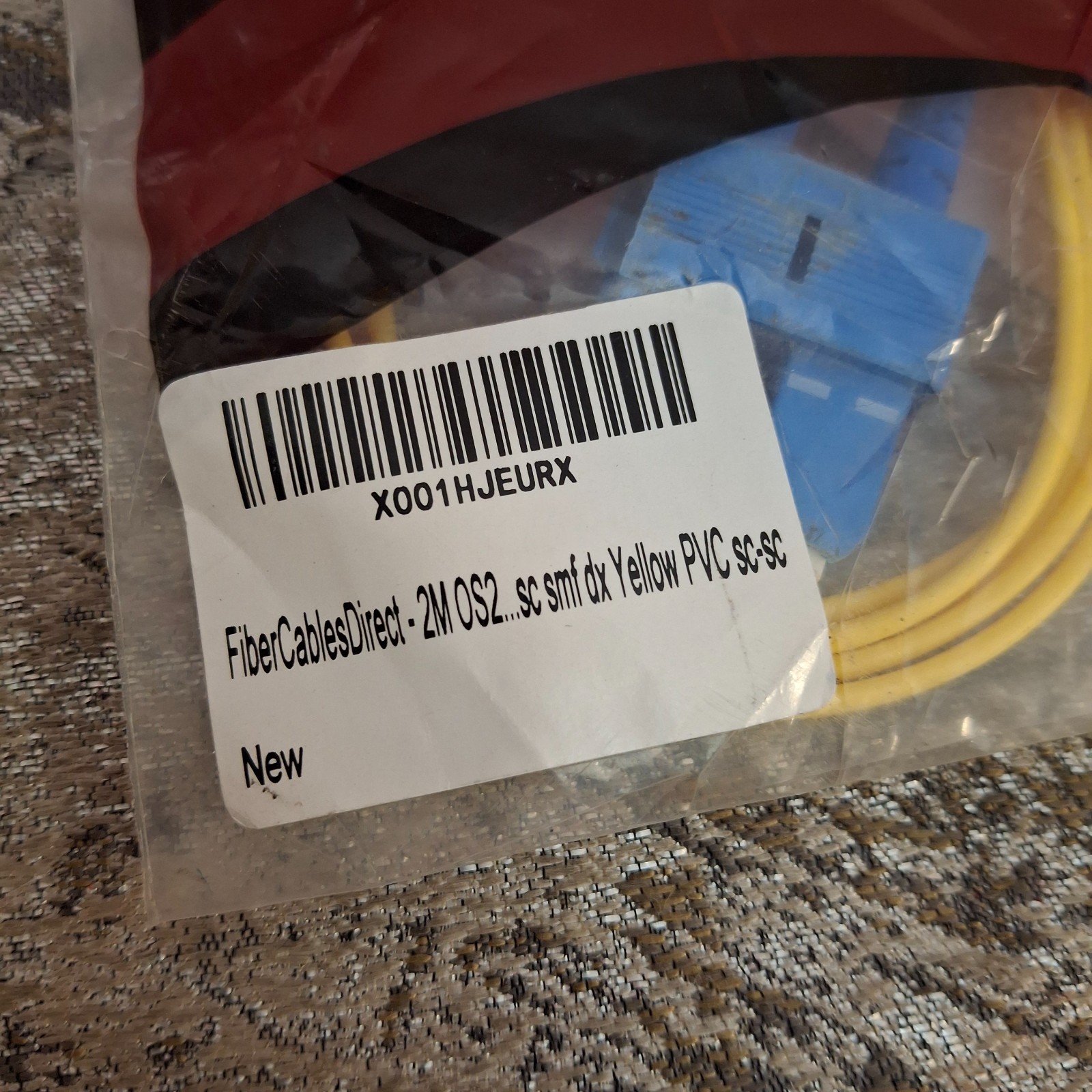 FCD Fiber Optic Patch Cable 2M OS2 SC to SC Duplex 9/125 SingleMode Jumper