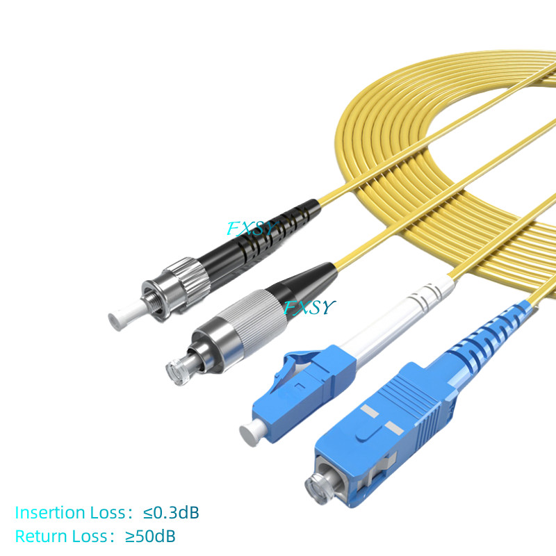 10Pcs 1-15m LC to LC FC ST SC to SC UPC Single Mode OS2 Fiber Optic Patch Cord