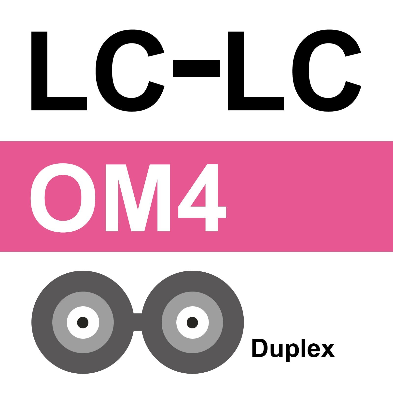 OS2/OM3/OM4 Fiber Patch Cable Singlemode&Multimode Duplex LC to LC Jumper 1~50m