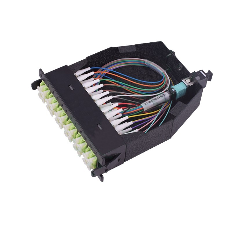 MTP-24 to 12x LC UPC Duplex Type A 24 Fibers OM5 Multimode MTP/MPO Cassette