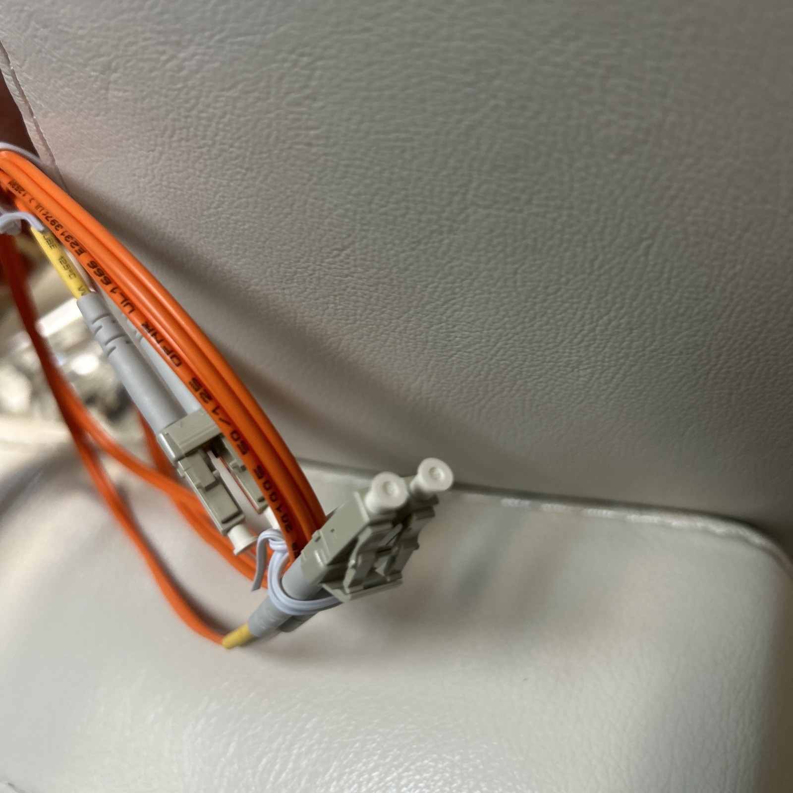 Leviton 50DLC-M01 Fiber Patch Cord, 50 Micron Duplex LC-LC 1 Meter