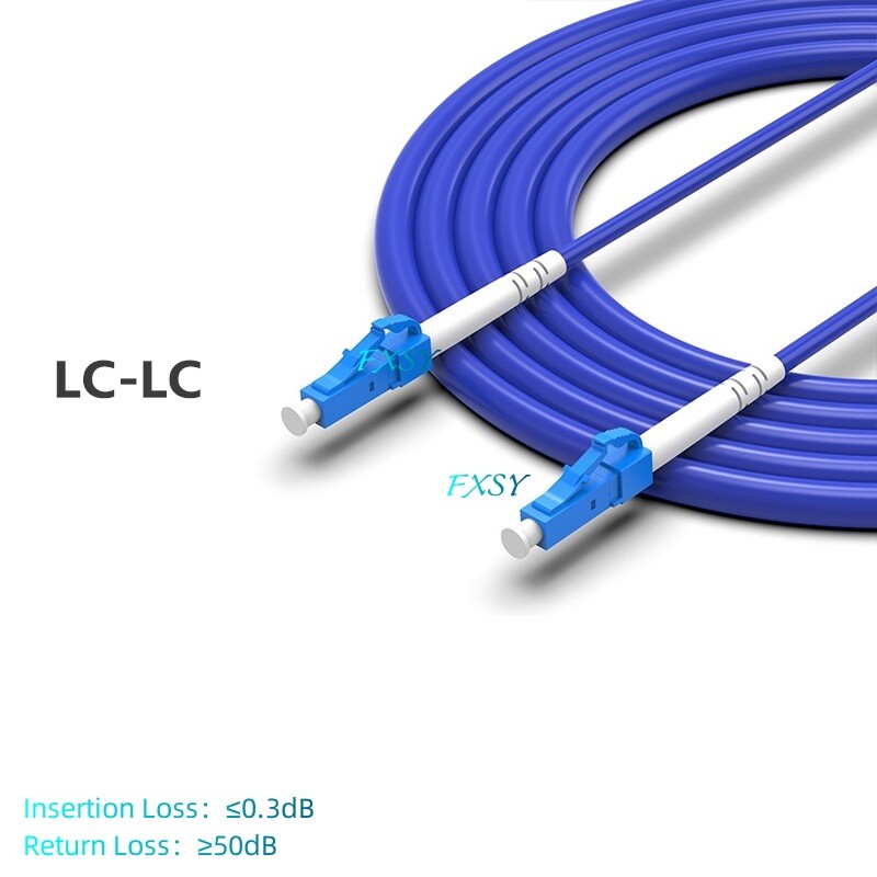 2Pcs 1m 2m 3m 5m 10m 15m LC to LC SC FC ST UPC SM Armored Fiber Optic Patch Cord
