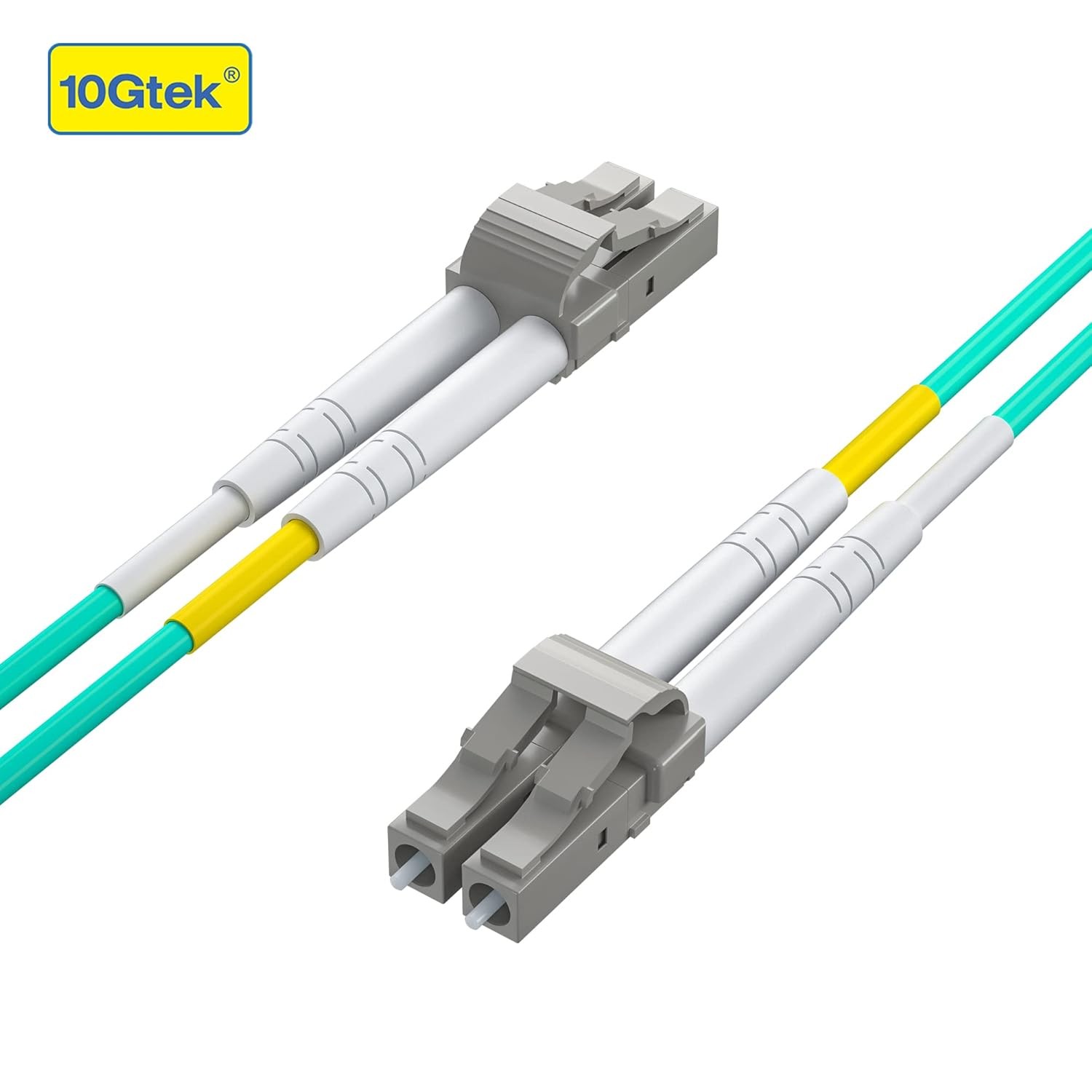 10Gtek LC to LC OM3 10Gb/Gigabit Duplex 50m Multi-Mode Fiber Patch Cable Jumper