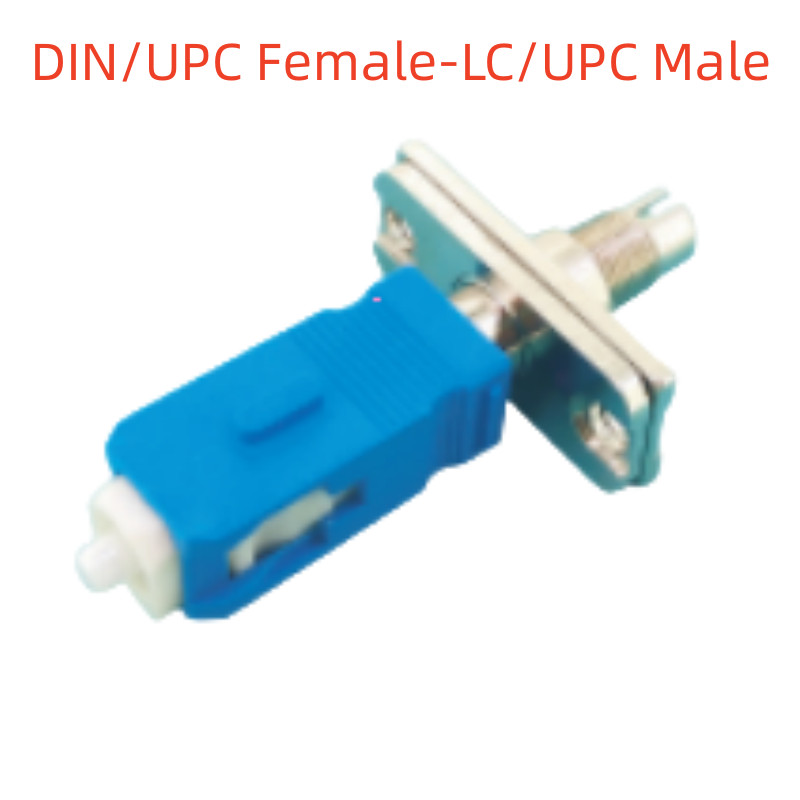 DIN Female to FC SC ST LC Male UPC SM Fiber Optical Adapter Optic Converter