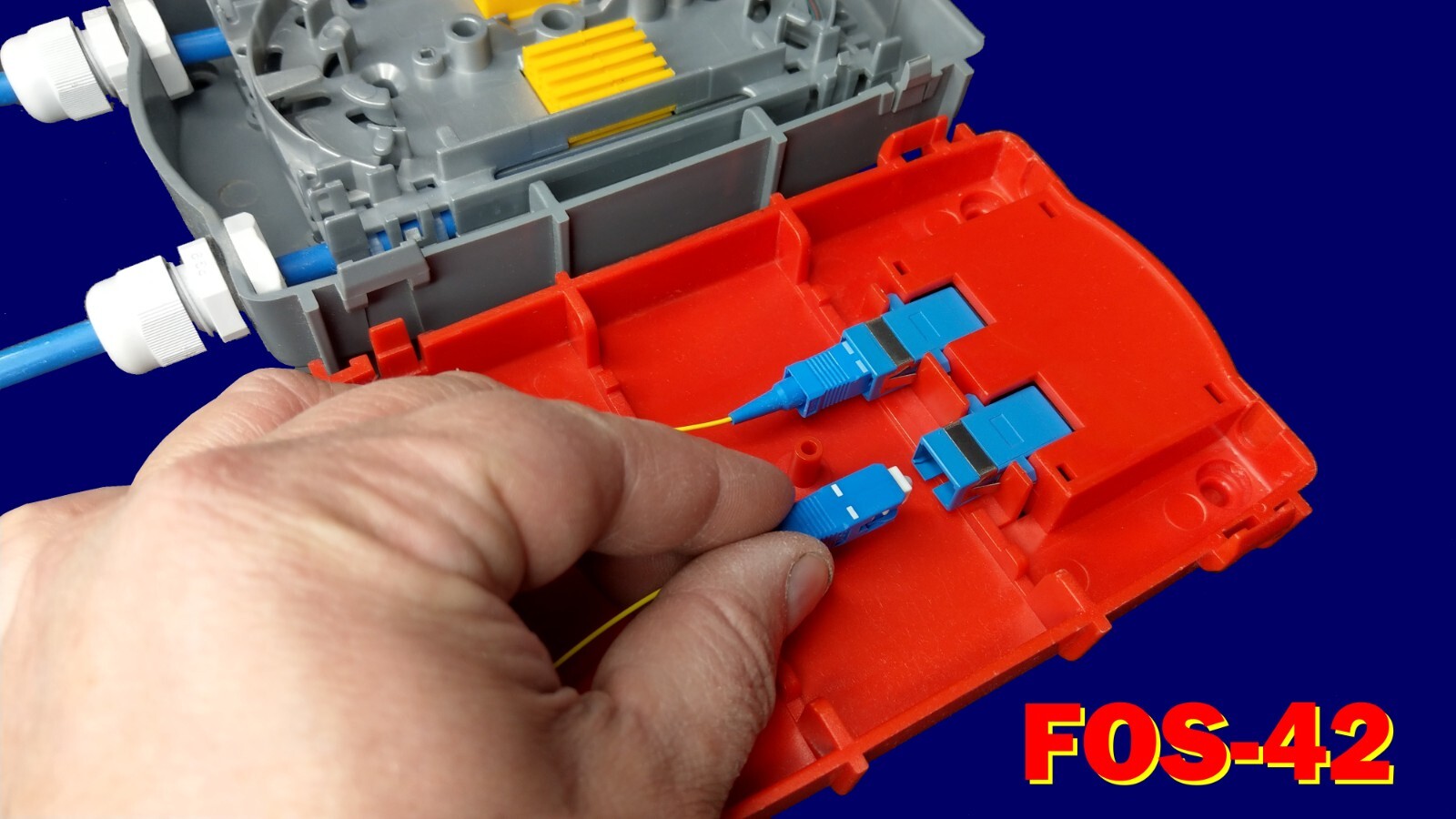FOS-42 cassette variations Indoor fiber optic distribution box FTTH splice tray