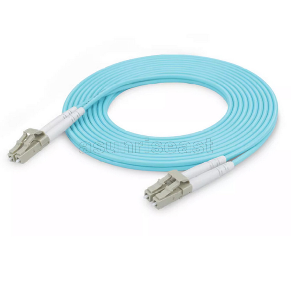 LC to LC 100Gbps OM4 Multimode Duplex Fiber Optic Patch Cord Jumper 1-40m lot