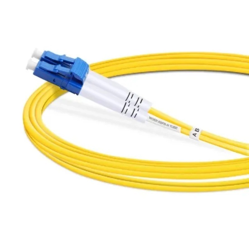 1M-20M LC UPC to ST UPC Duplex OS2 9/125 LSZH Single Mode Fiber Patch Cord