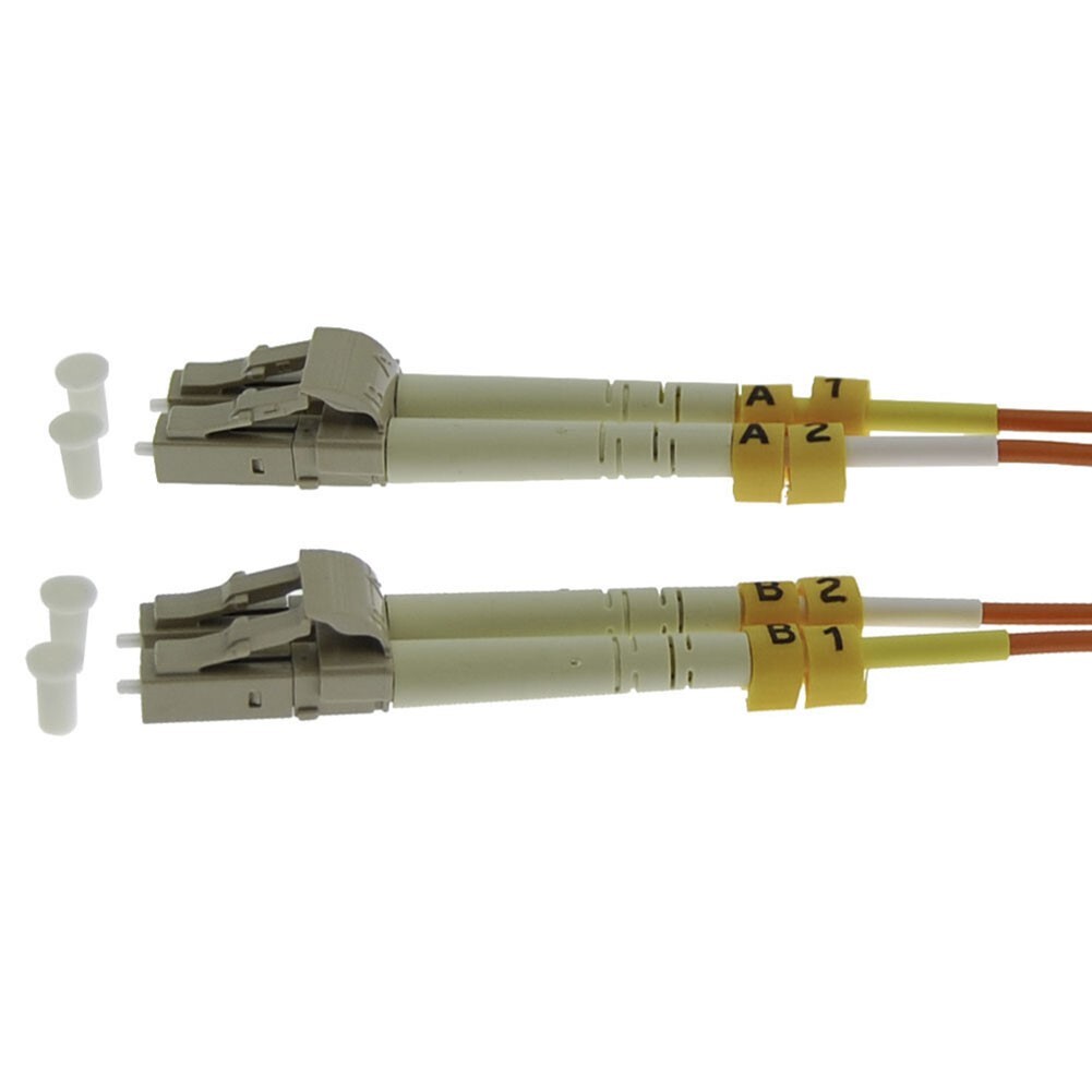 20m LLC to LC Duplex Multi Mode 62.5/125 Fiber Optic Optical Patch Cable OM1