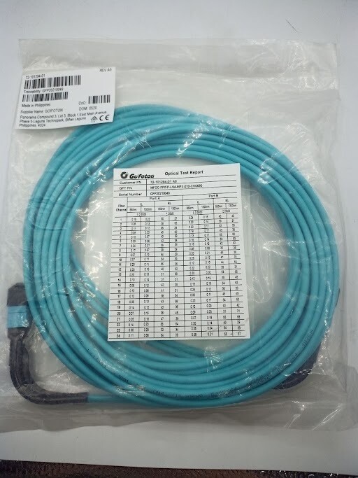 CISCO GO FOTON 72-101294-01 CISCO ONS-CXP2-MPO-10= UPC 889728069250 REV -BO PA