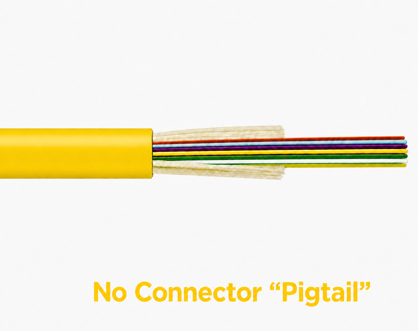 6 Fiber Indoor Singlemode Distribution Plenum Preterminated Assembly Made In USA