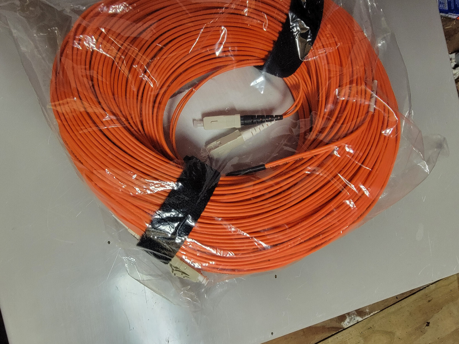 99m/324.8ft 62.5/125 LC-PC/SC-PC 2.0mm OFNP Multimode duplex fiber optic jumper