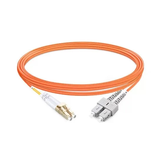 [2pcs] Duplex OM2 Multimode SC UPC to LC UPC LSZH 2.0mm Fiber Optic Cable