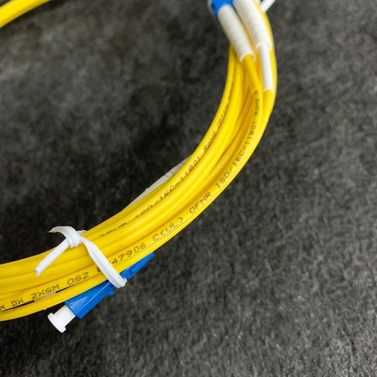 WIREWERKS Fiber Optic Patch Cord, Yellow TPC-EELCBLCB-003 Lot of 10