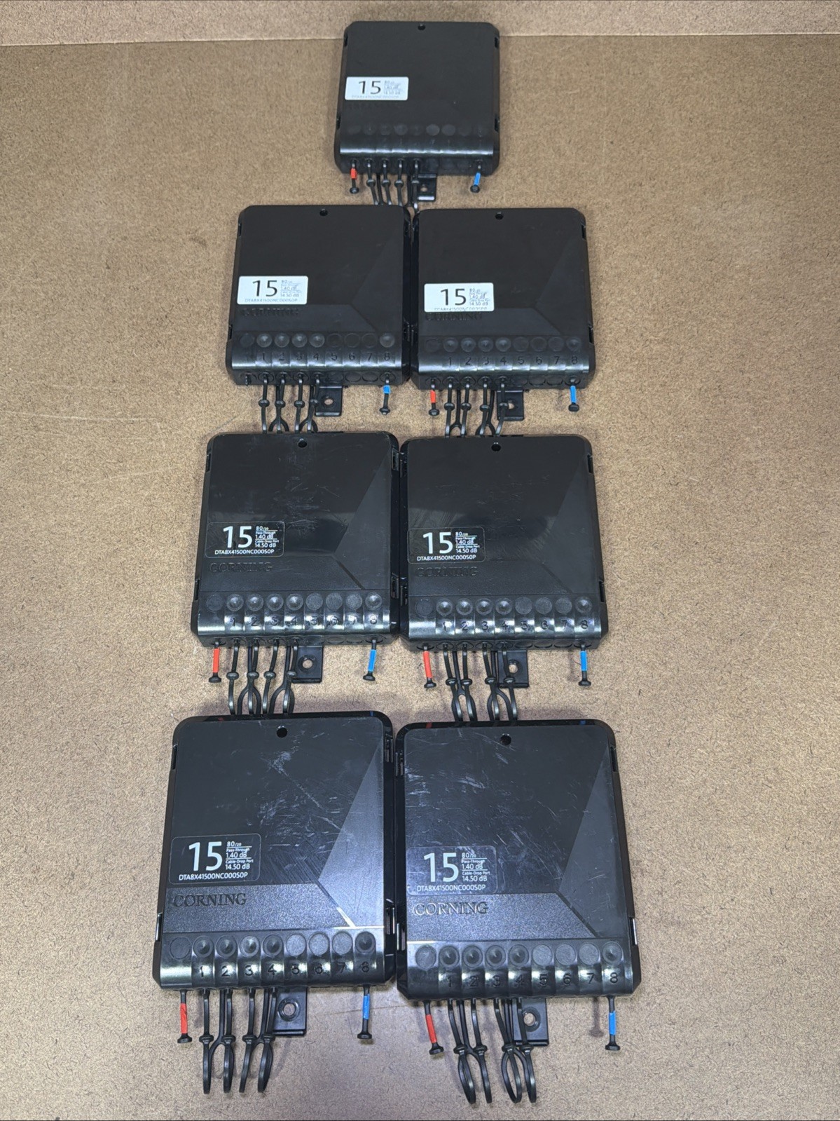 CORNING Evolv Optical Tap DTA8X41500NC000S0P Lot of 7 Used VGC!