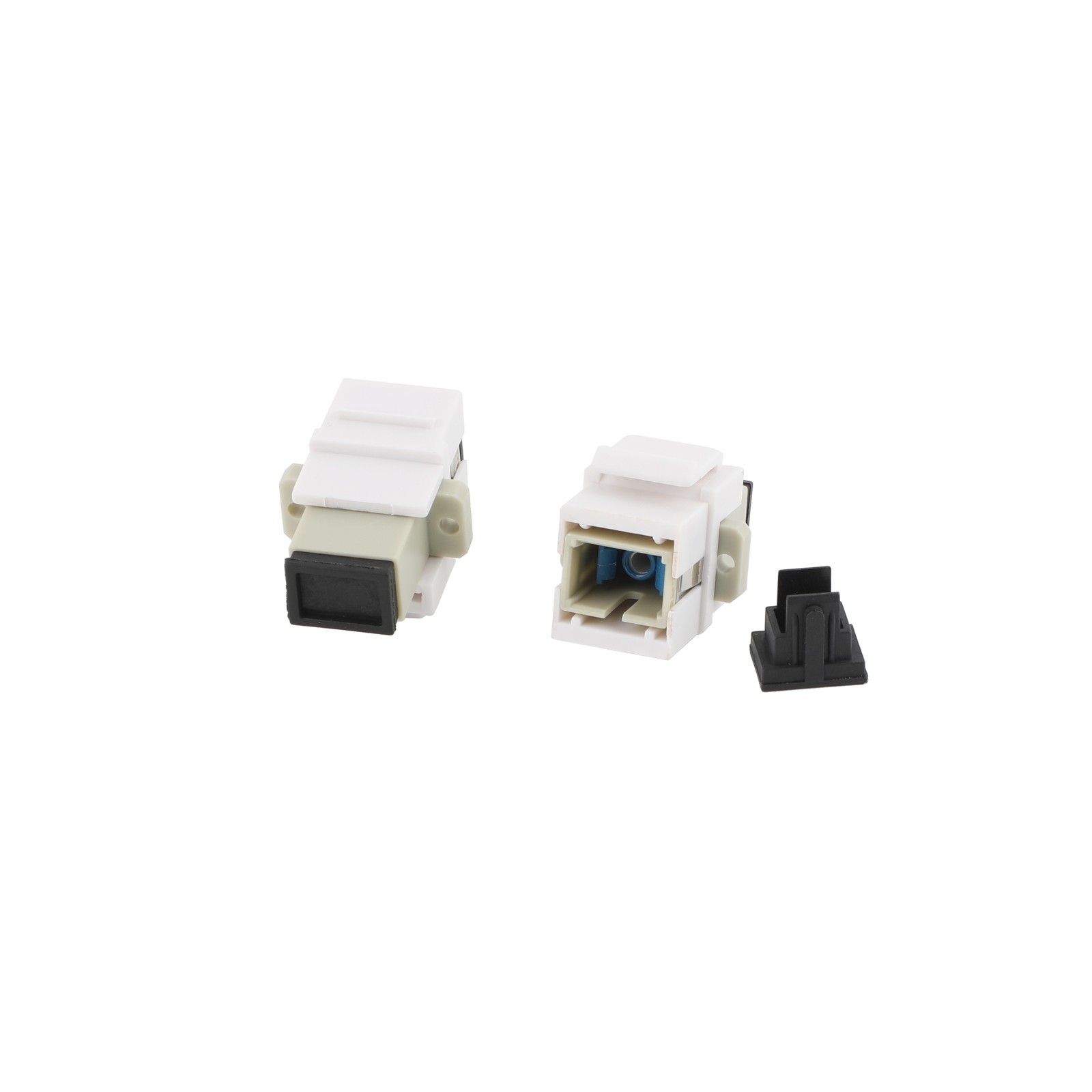 2/5/10Pcs Keystone Jack Fiber Optical Insert Coupler Single-mode/Multimode