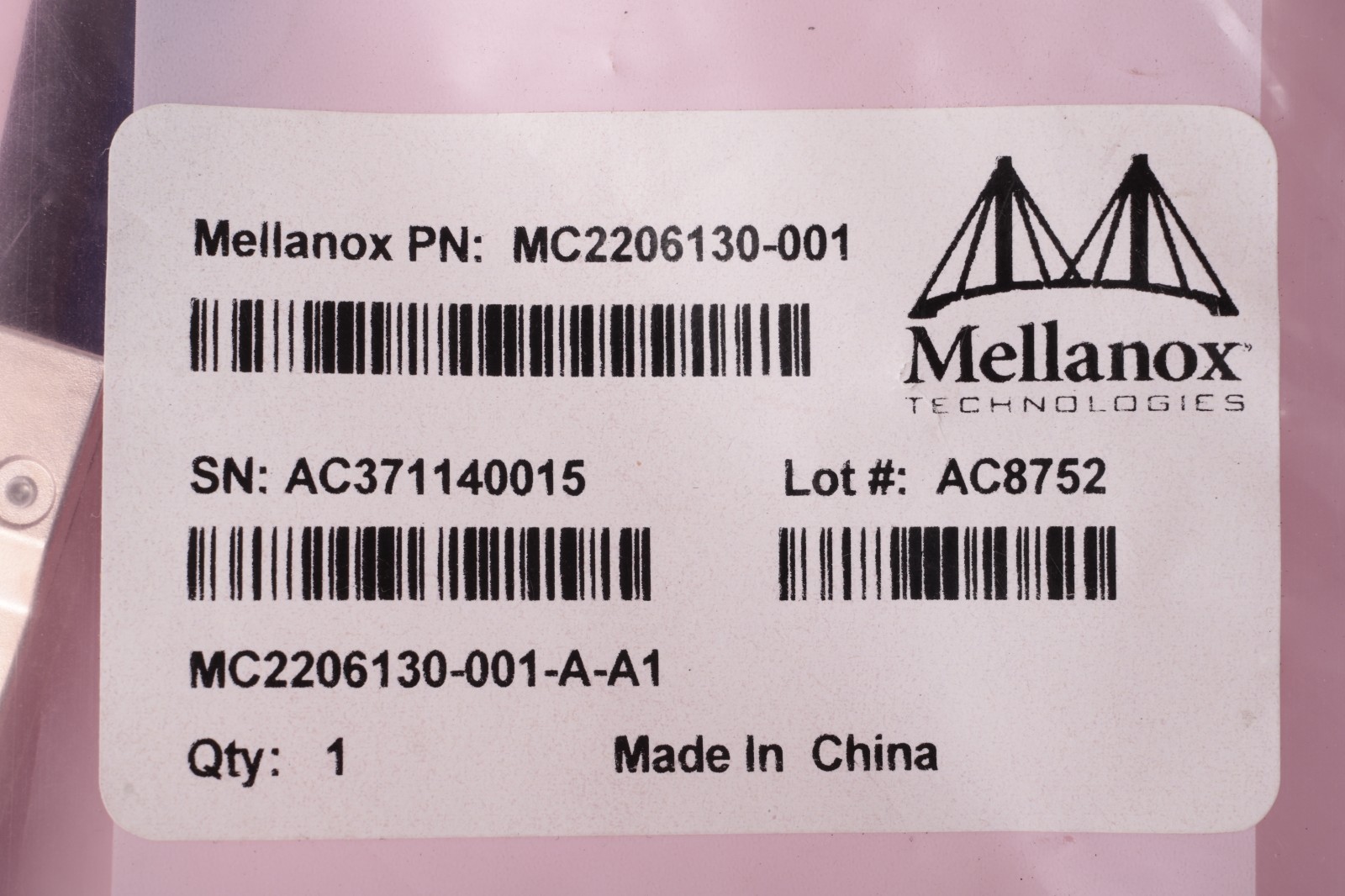 NEW Mellanox MC2206130-001 1M QSFP+ Direct Attach Copper Cable DAC