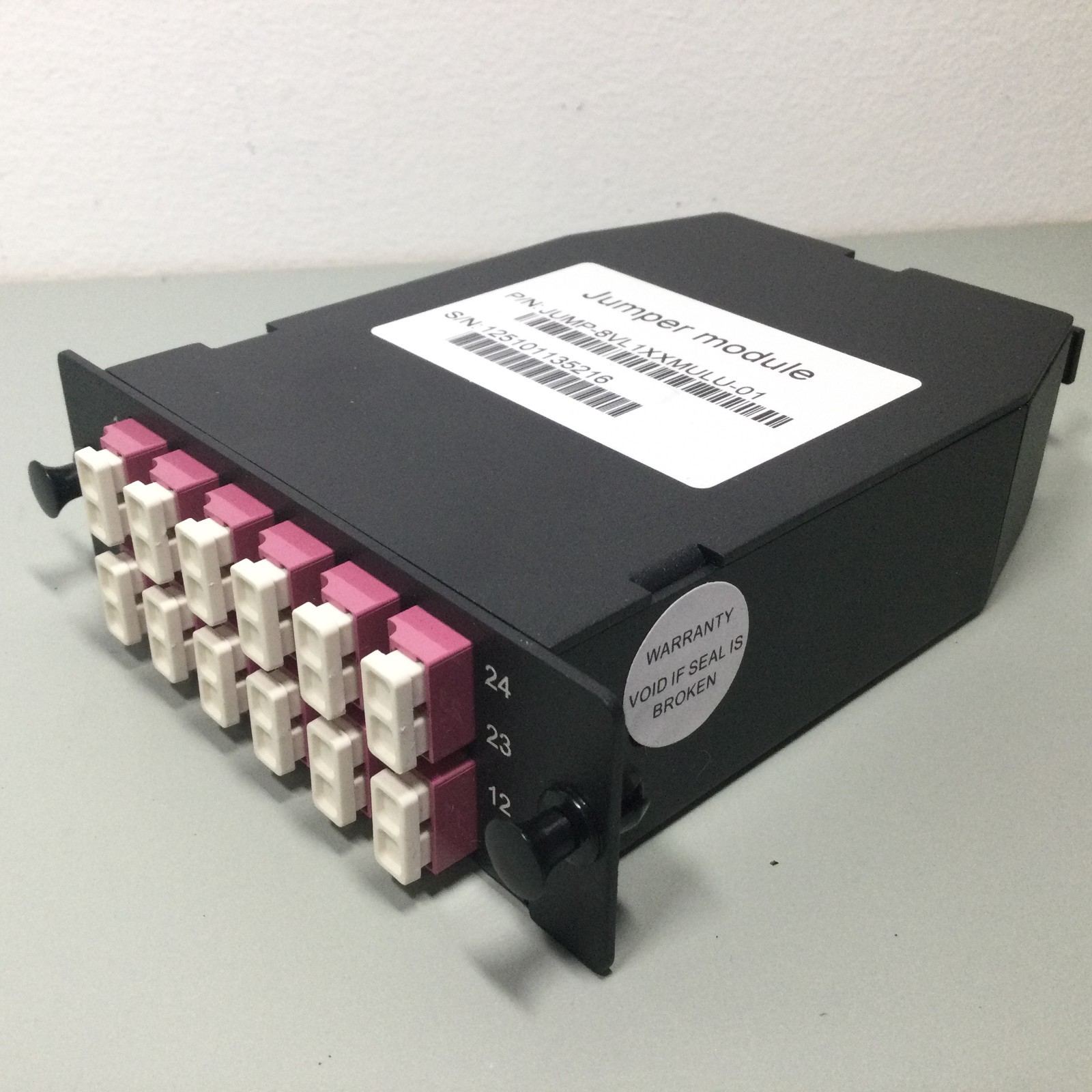 FHD MPO-LC Cassette, OM4 Multimode, Type A, 24 Fibers,