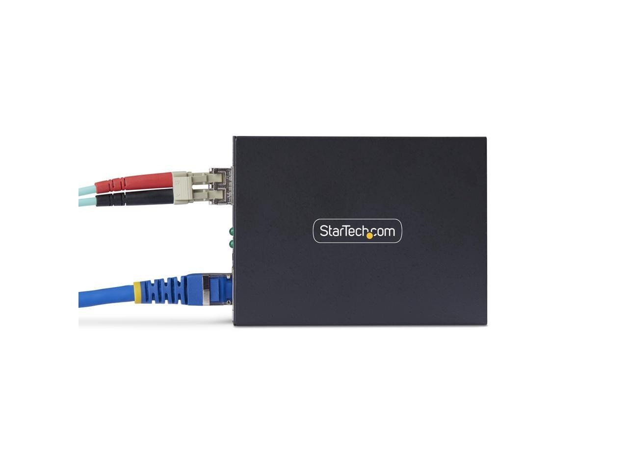 StarTech.com Gigabit Singlemode (SM) LC Fiber Media Converter, 10/100/1000 Mbps,