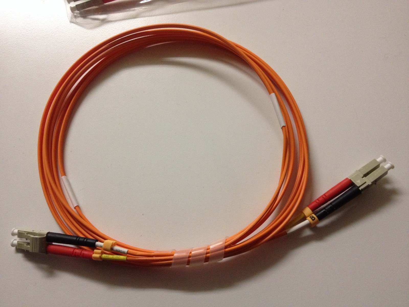 1m OM1 LC to LC Fiber Optic Patch Cable Multimode Duplex Orange 62.5/125 -09875