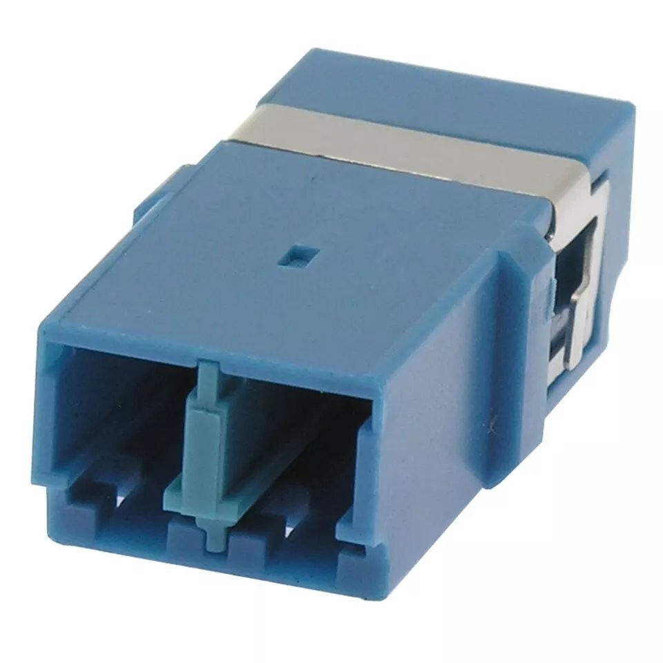10 PCS LC to LC UPC Duplex Singlemode Fiber Optic Adapter Coupler Connector Blue
