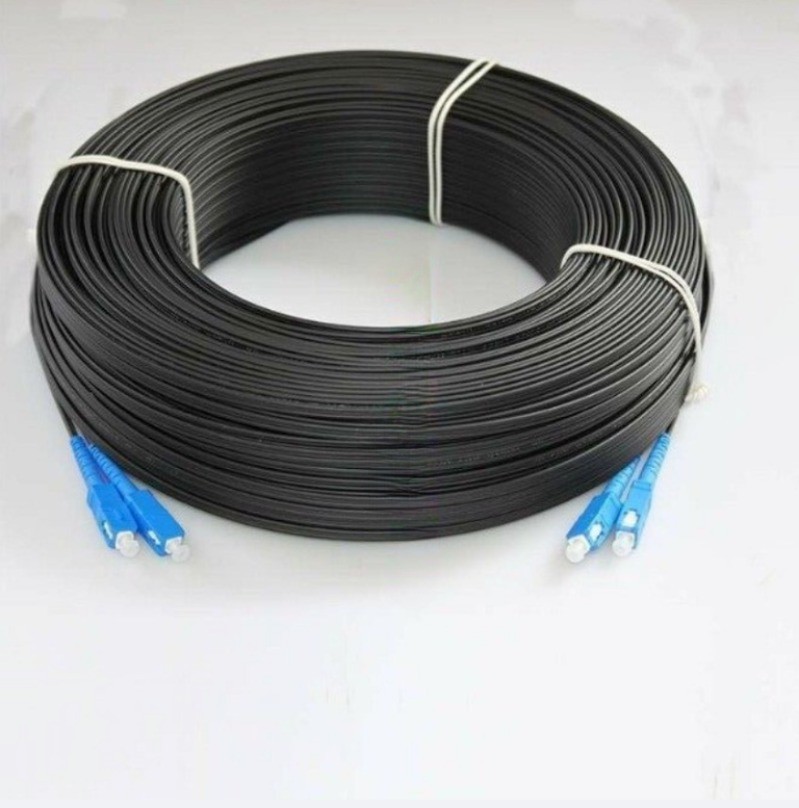 50m/100m Fiber Optic Cable Jumper Outdoor SC Duplex FTTH Drop Patch Cord SC – SC