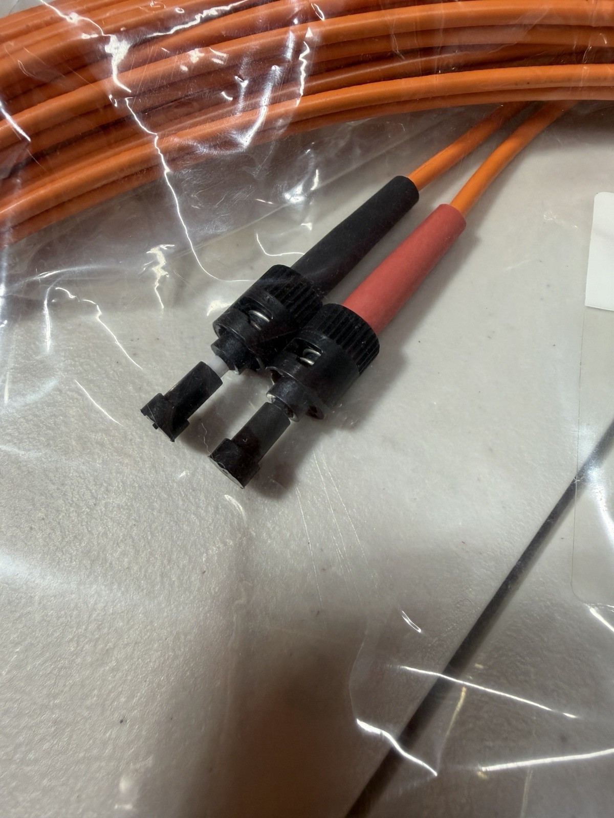 Americable Fiber Optic Cable ST/SC 7M Orange, OM1, 62.5/125 Type, Duplex New!