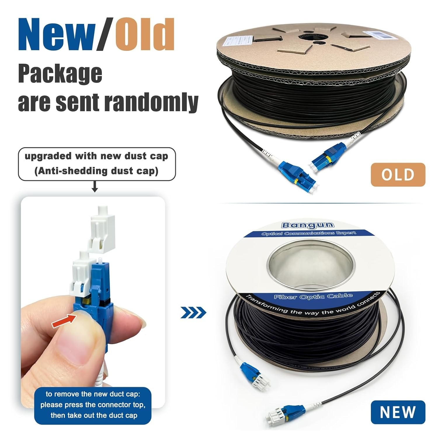 500 Feet 150 Meters Uniboot LC to LC Outdoor Armored Fiber Patch Cable, Low F…